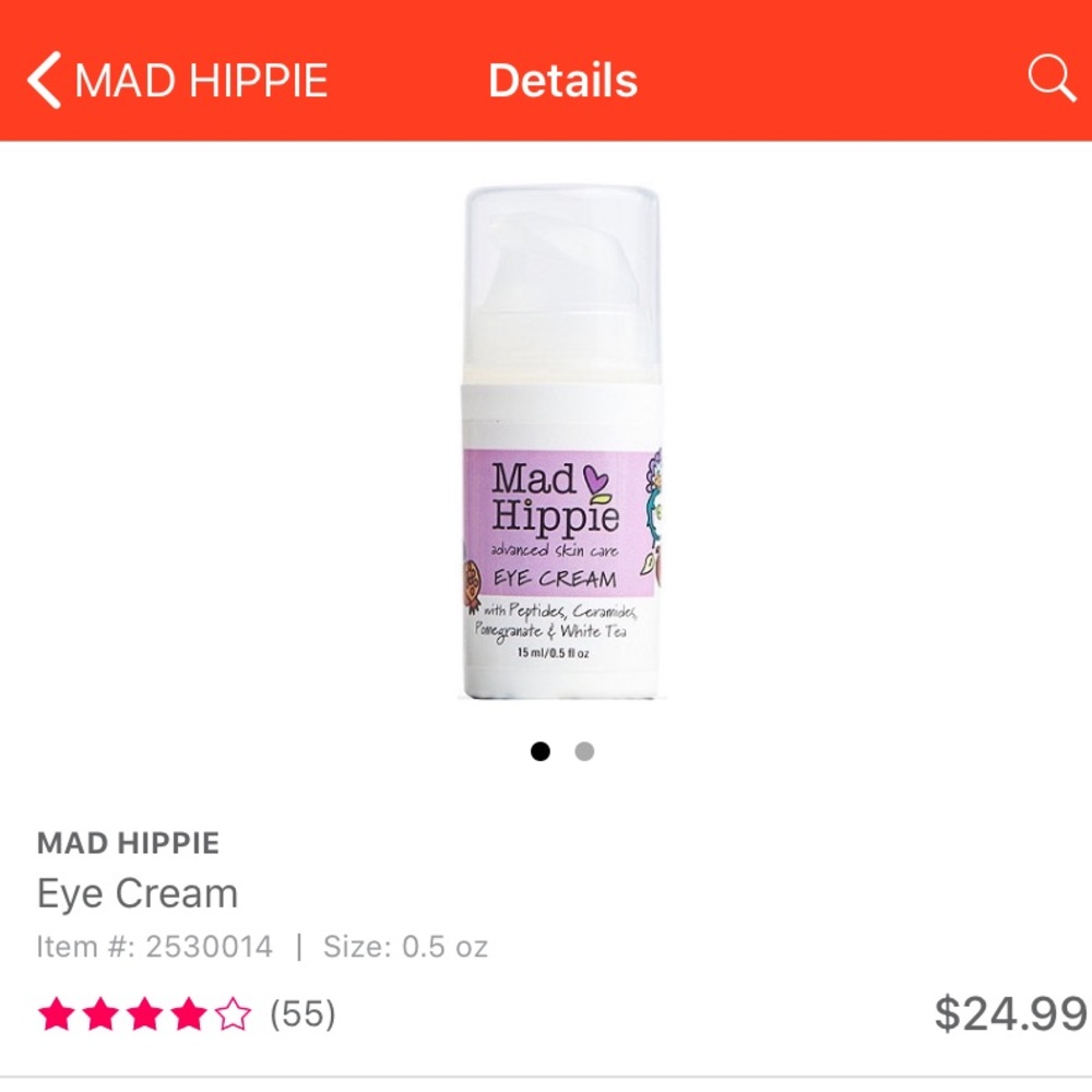 ☆ mad hippie eye cream new in box ☆